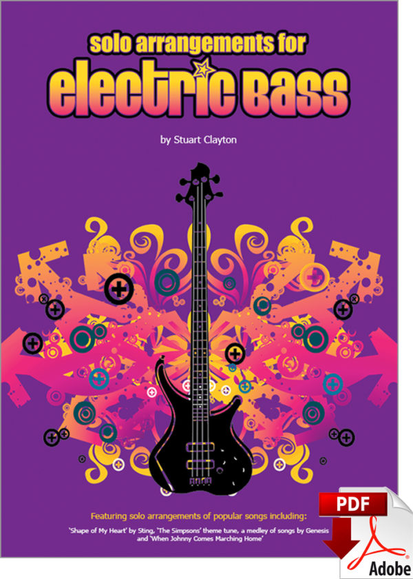 Front cover of Solo Arrangements for Electric Bass